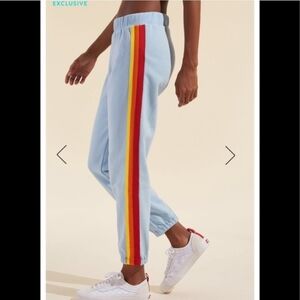 Wesley JONES JOGGER Bandier Exclusive, 3 Stripe, WHITE, Large